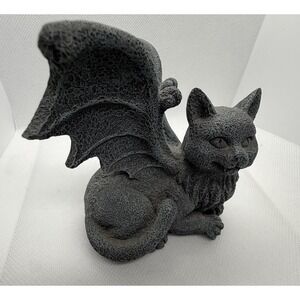 Pacific Giftware Winged Cat Gargoyle Statue Figurine Myth Fantasy